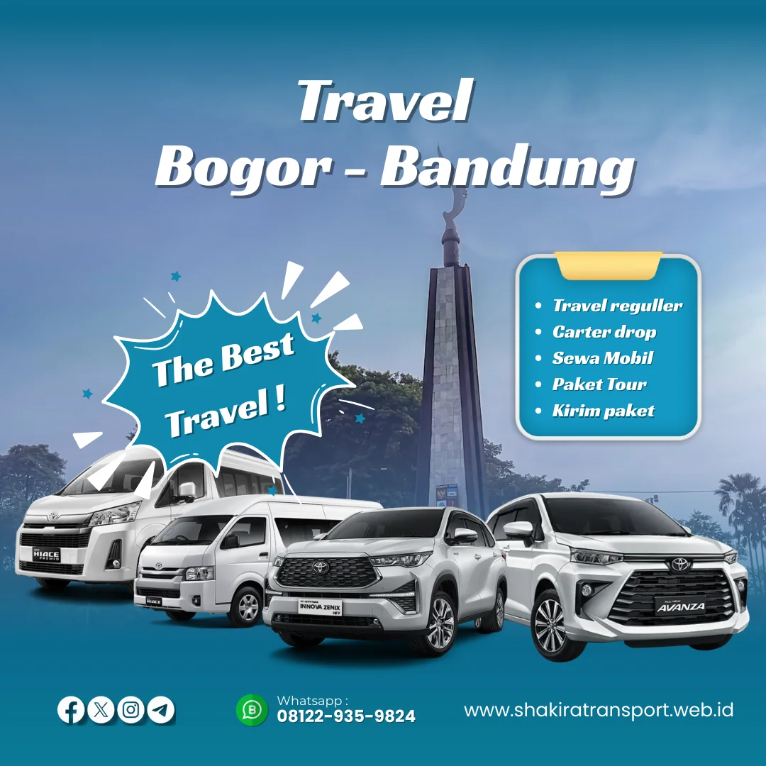 layanan jadwal travel bogor bandung jemput rumah harian