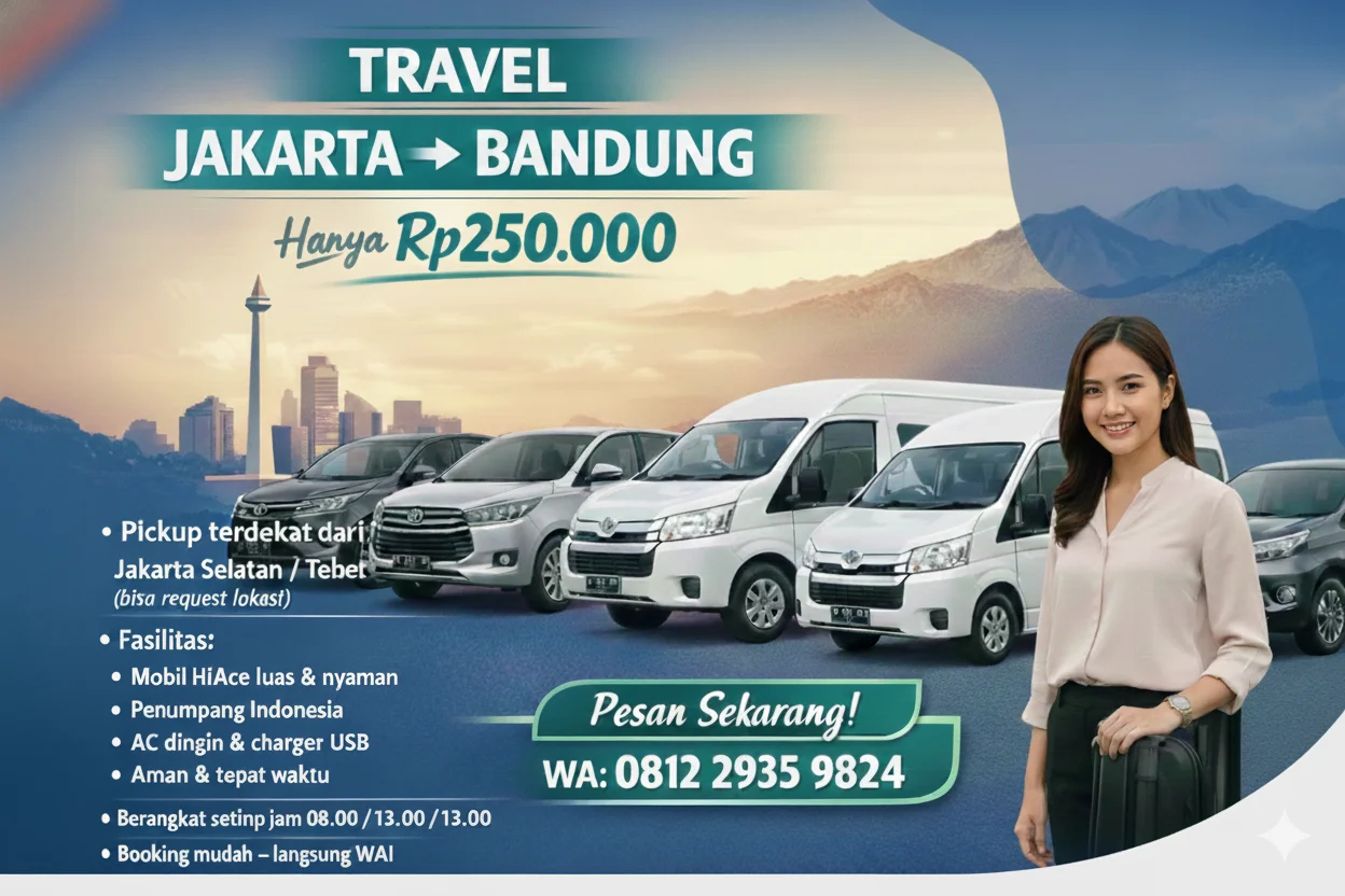 Layanan travel jakarta bandung mangga dua profesional