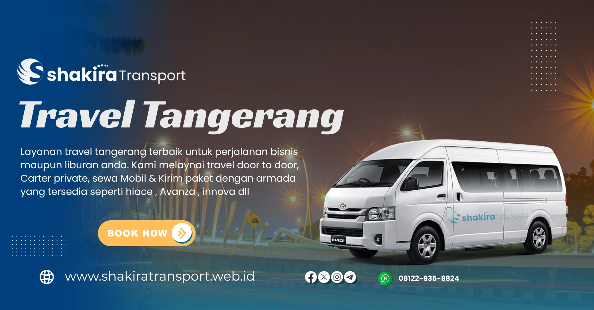 pilihan unit armada mewah travel tangerang banyumas profesional