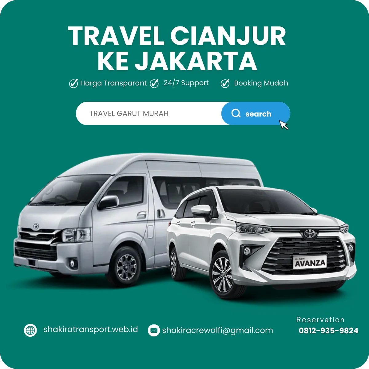 Travel cianjur jakarta antar jemput Ke Alamat Langsung