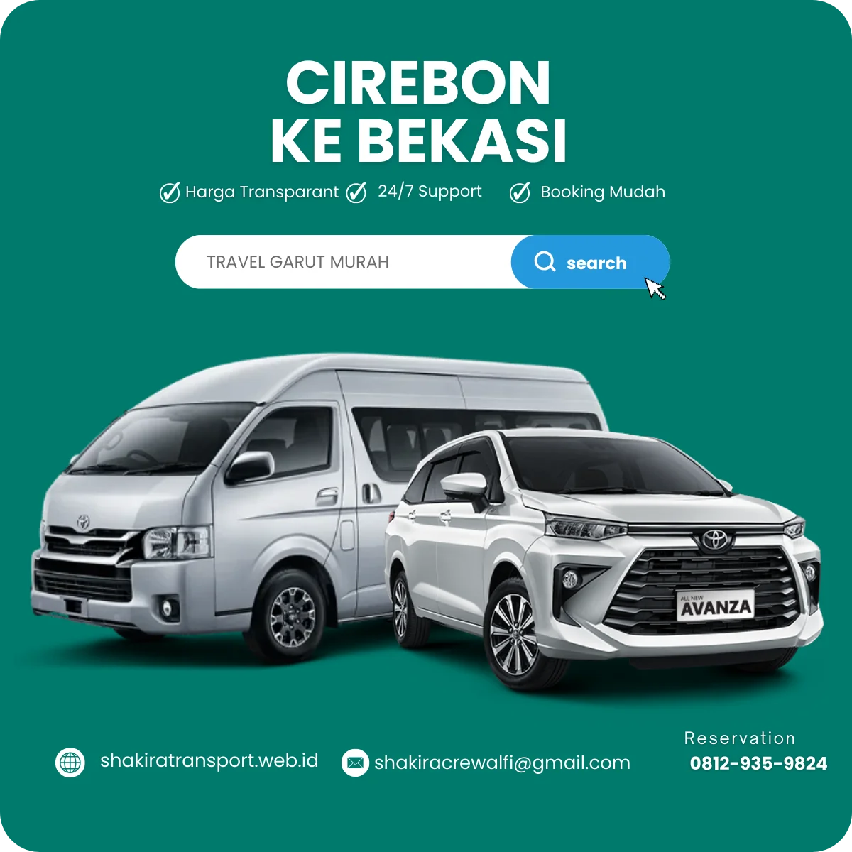 Travel Cirebon Bekasi Cikarang Tanpa ke Pool