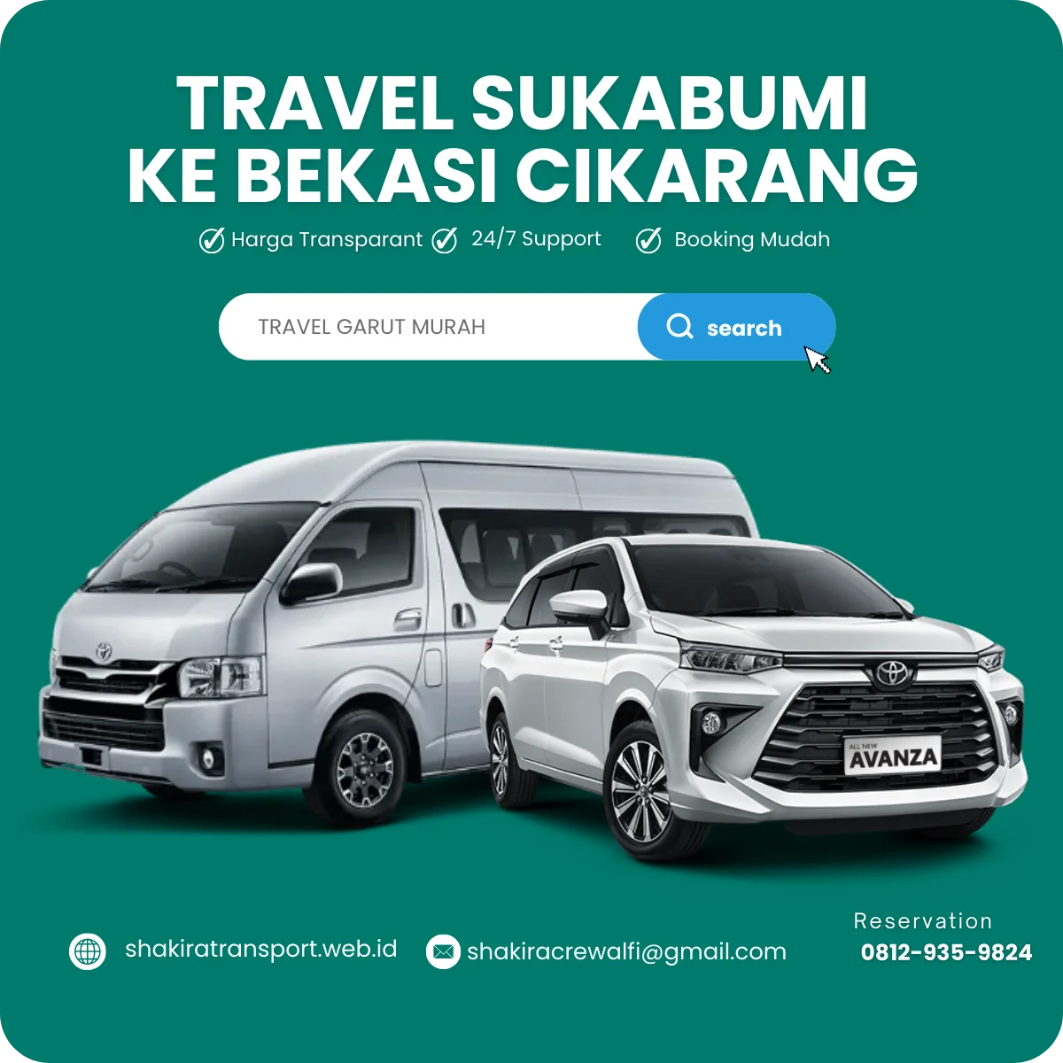 Travel Sukabumi Bekasi Cikarang Langsung