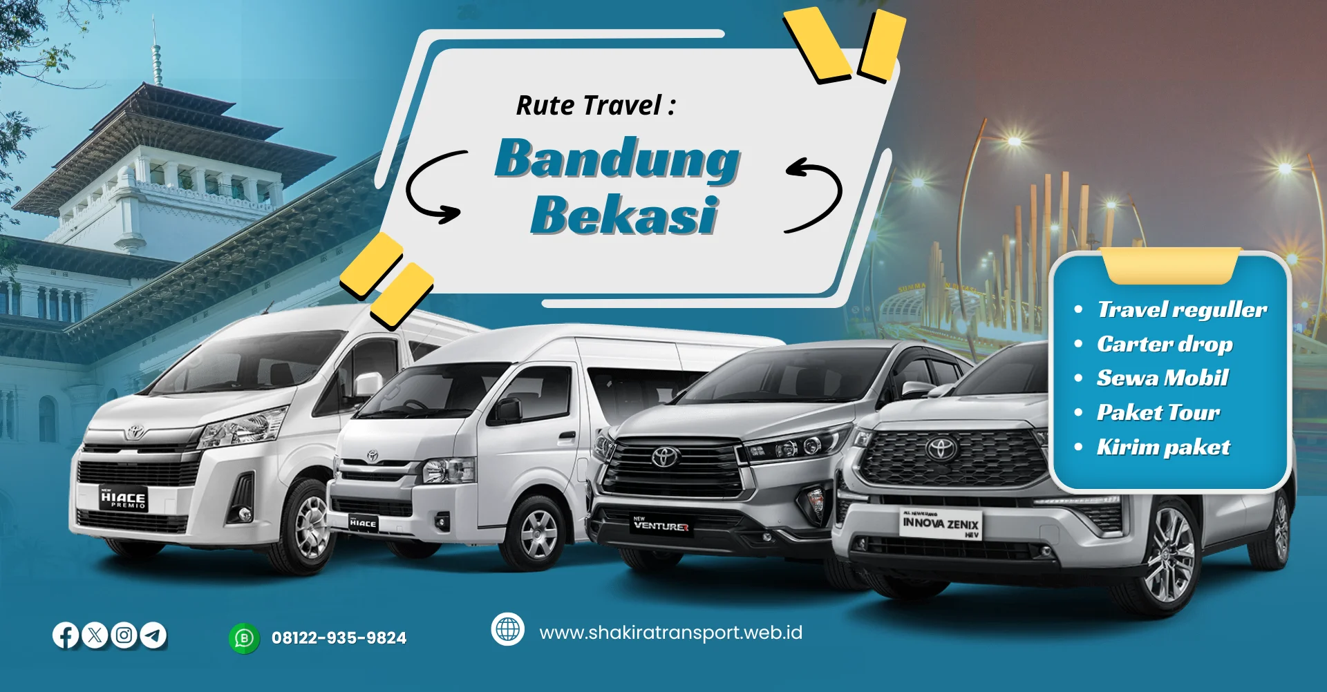 layanan travel bandung summarecon bekasi door to door