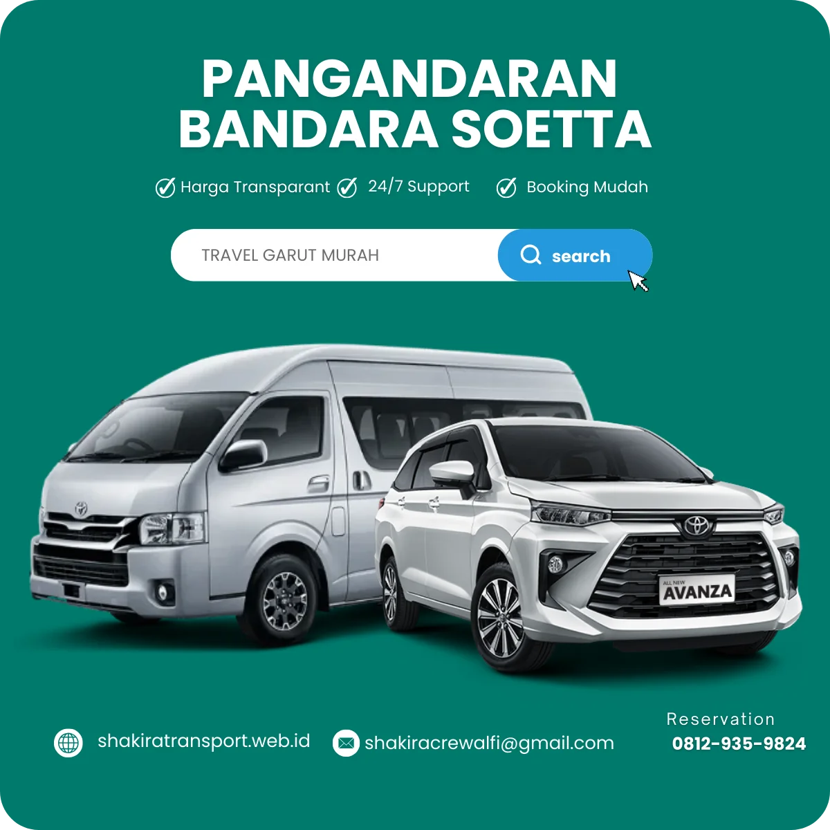 Layanan travel carter pangandaran bandara soekarno hatta