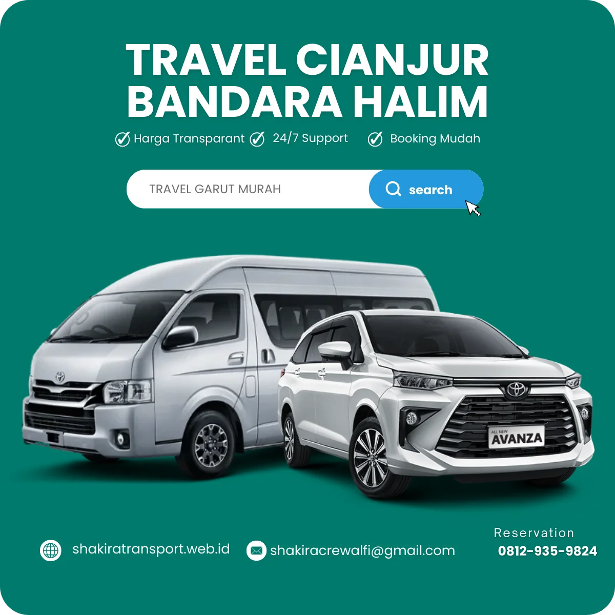 Travel cianjur ke bandara halim perdanakusuma