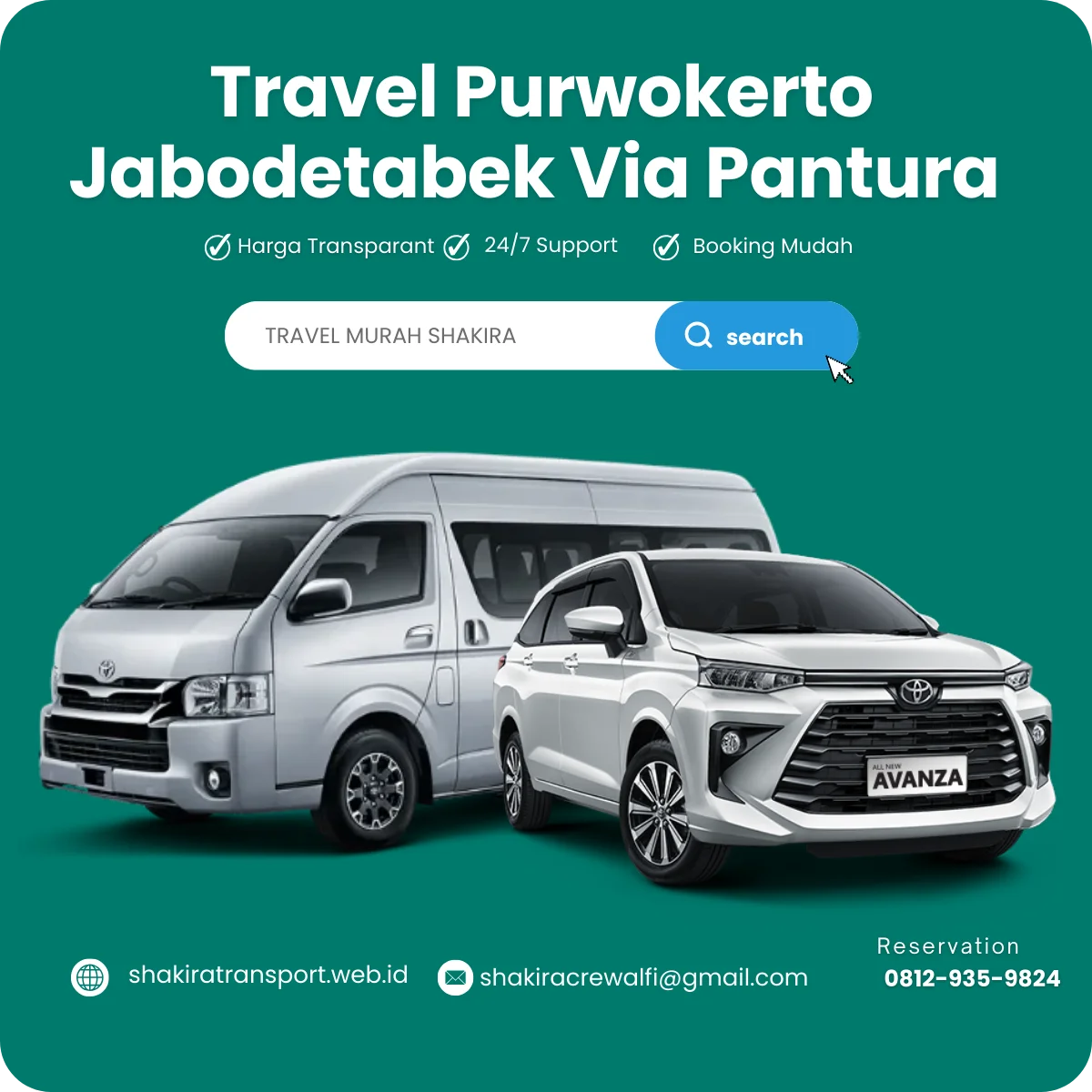 Layanan Travel Purwokerto Jabodetabek