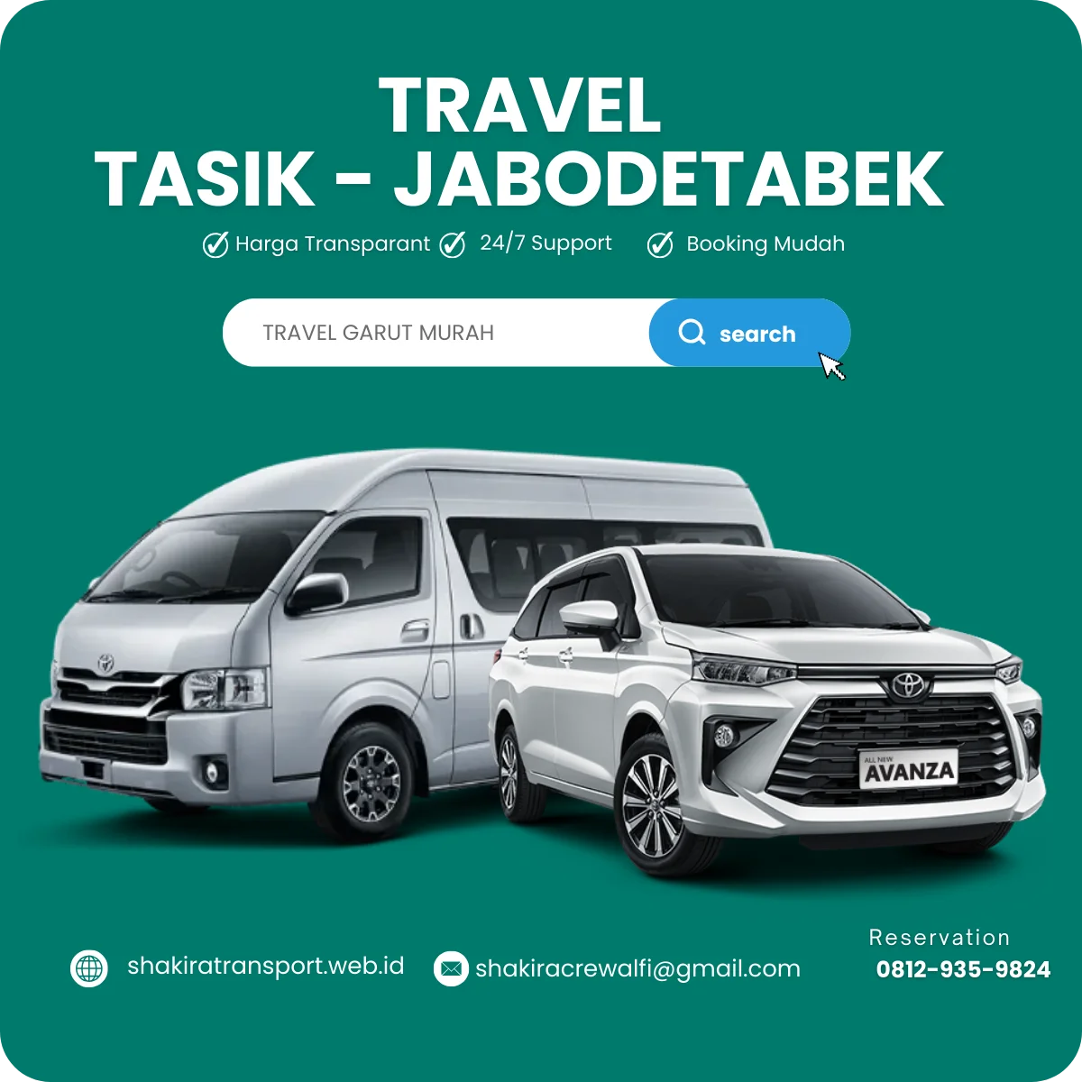 Travel Tasikmalaya Jabodetabek Door to Door