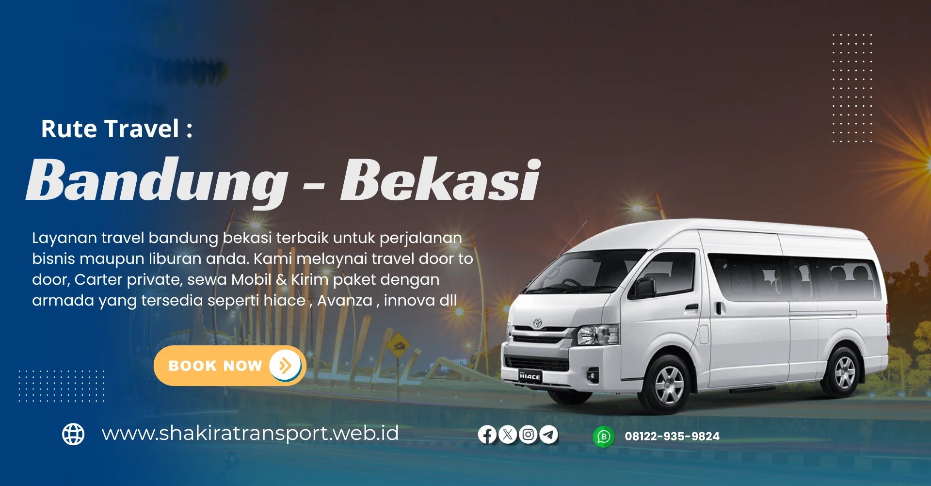 pilihan unit armada travel bandung summarecon bekasi