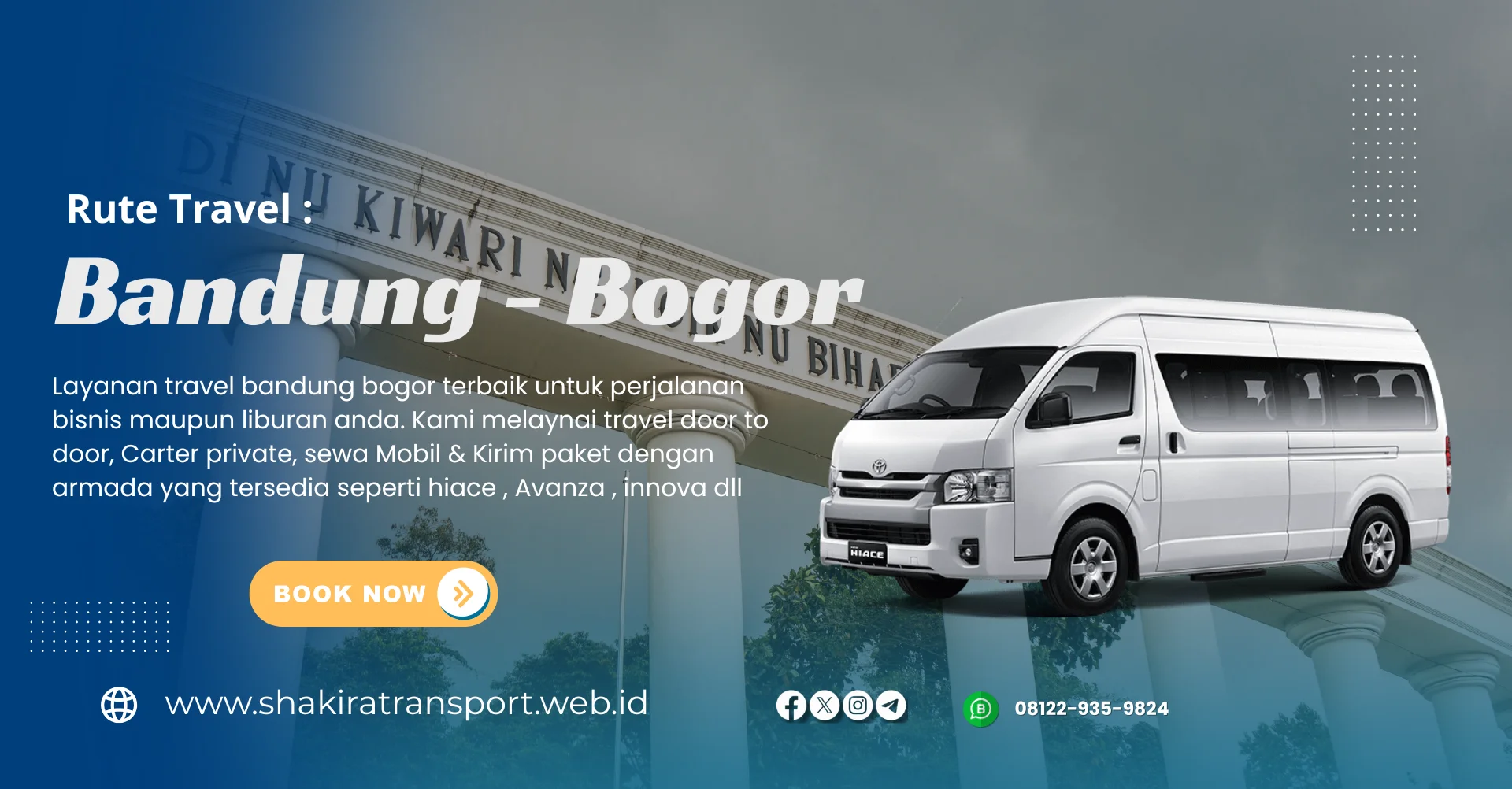 pilihan unit armada travel bandung cikeas bogor