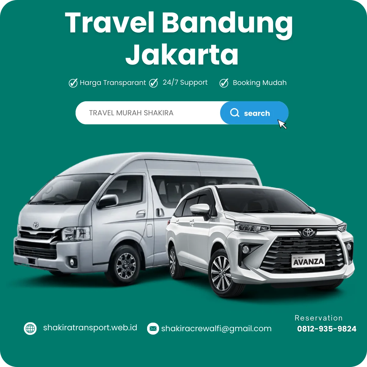 Travel Bandung Jakarta antar jemput alamat