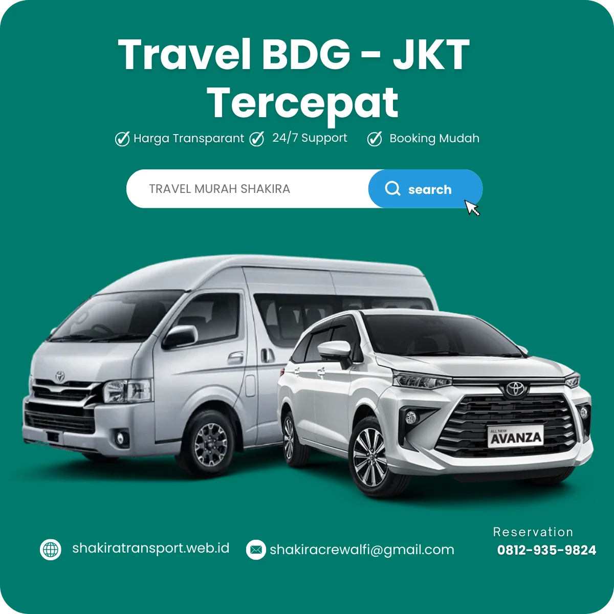 Travel Bandung Jakarta via Tol MBZ tercepat