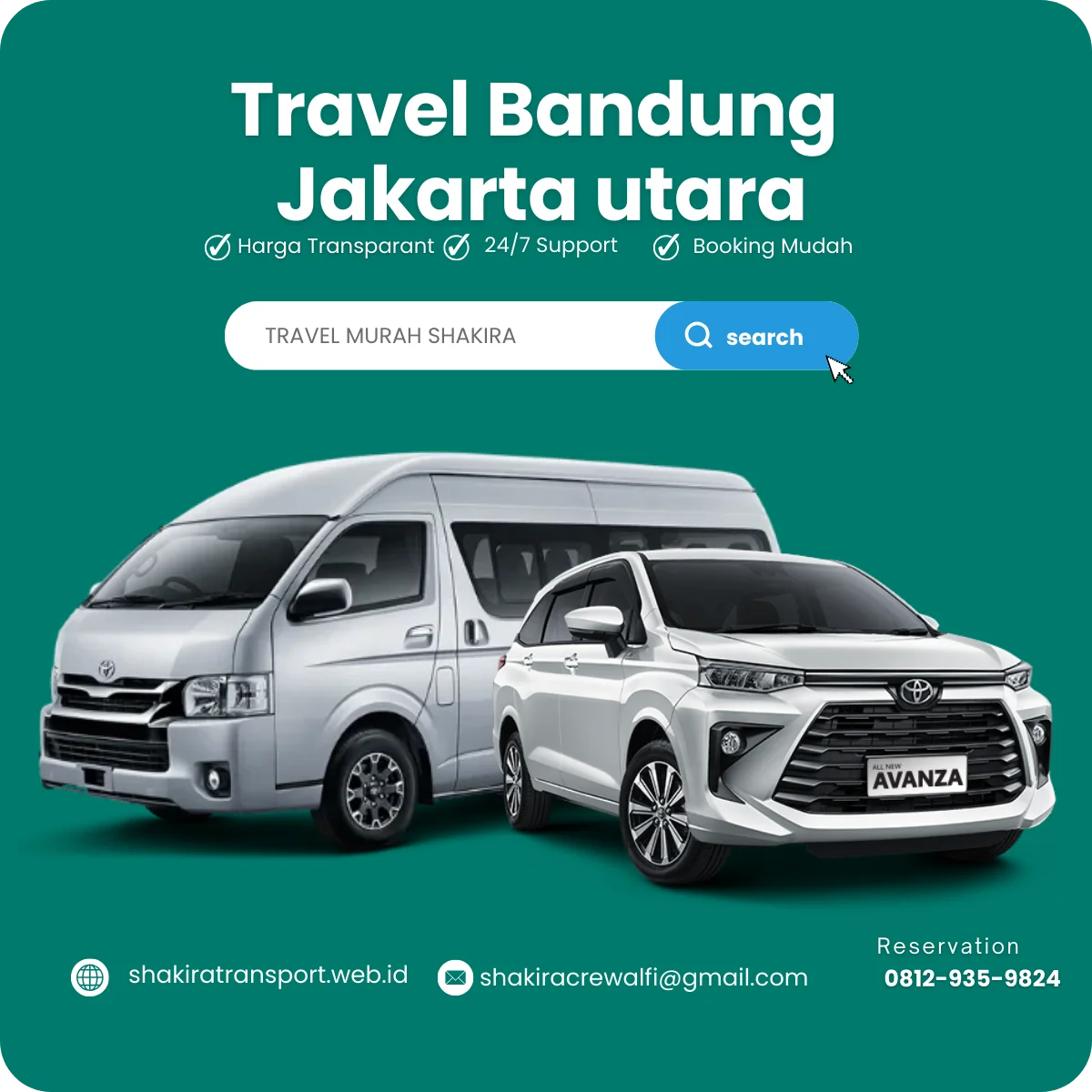 Travel Bandung Jakarta Utara door to door