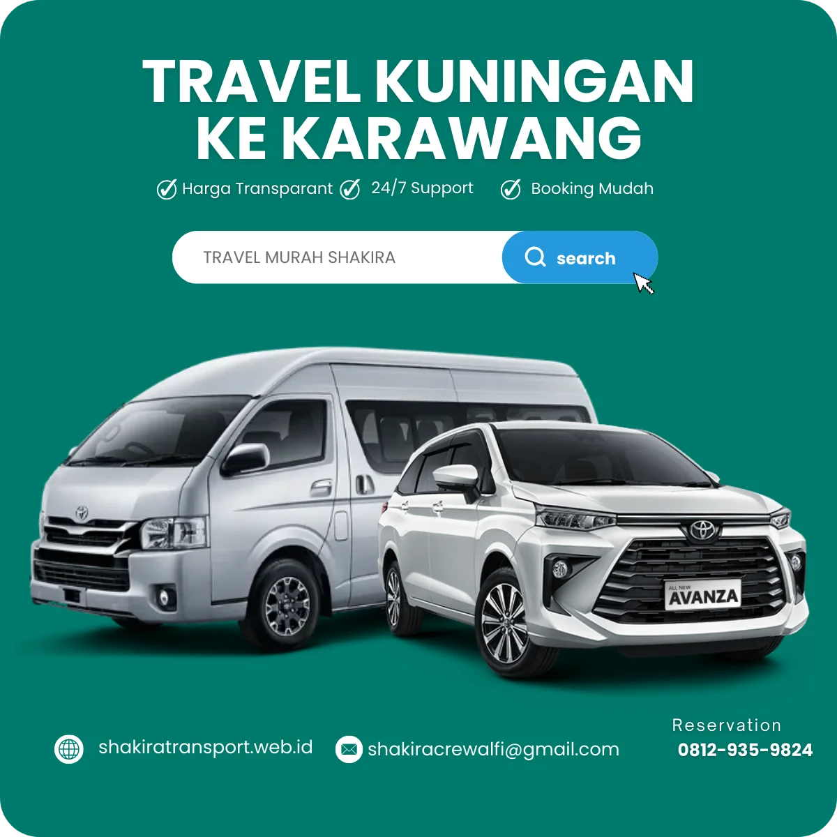 Travel Kuningan ke Karawang Barat dan Timur