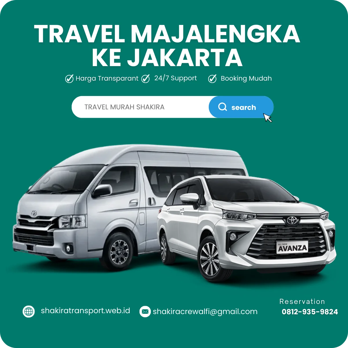 Travel Majalengka Jakarta pusat door to door