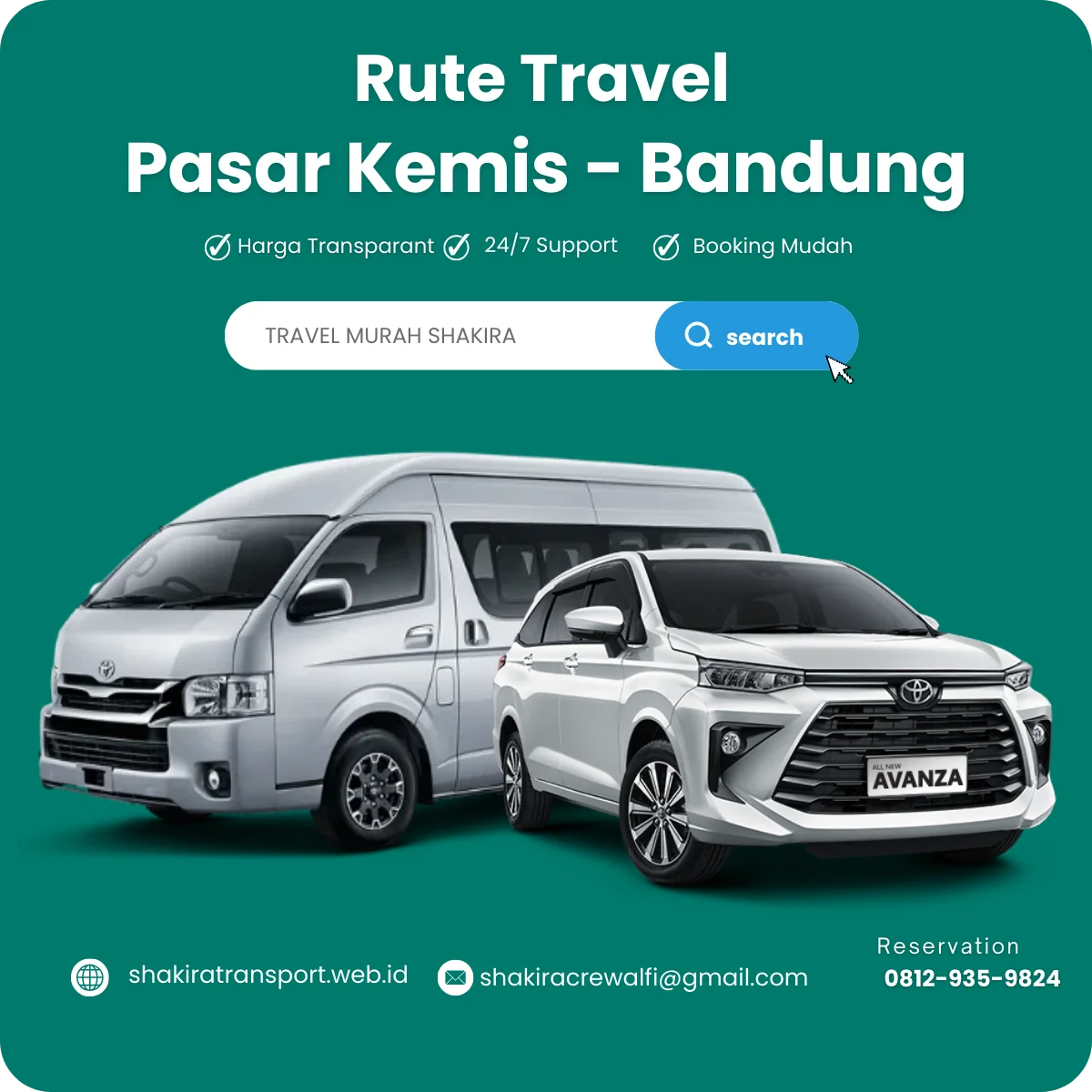 Travel Pasar Kemis Bandung Shakira Transport