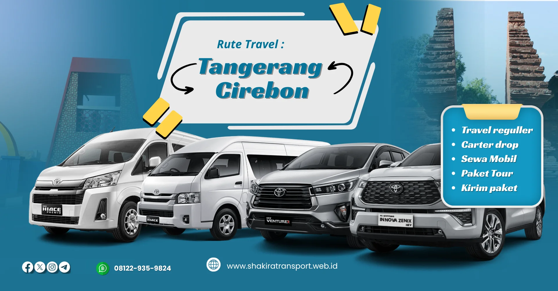 layanan travel tangerang cirebon profesional door to door