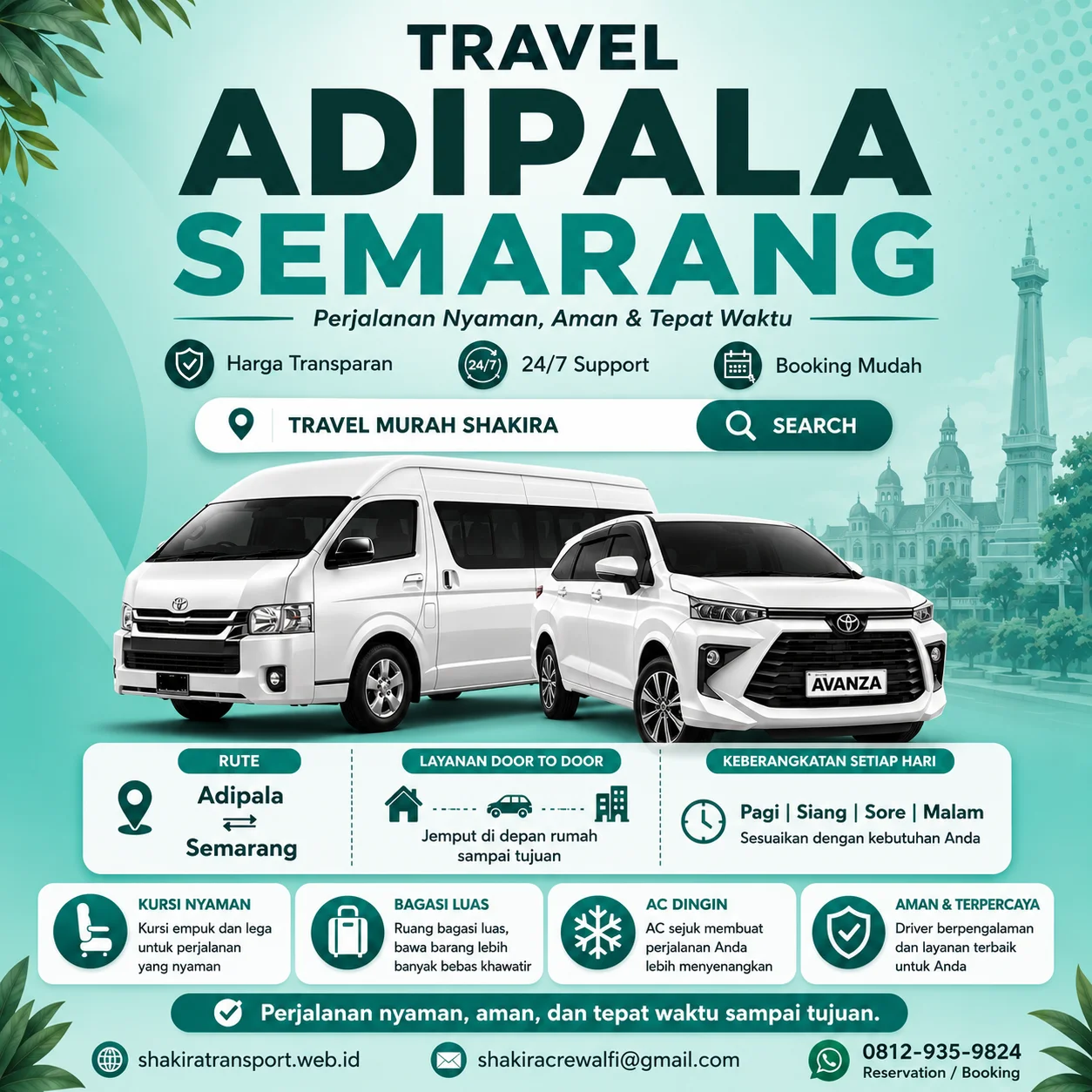 Travel Adipala Semarang Shakira Transport