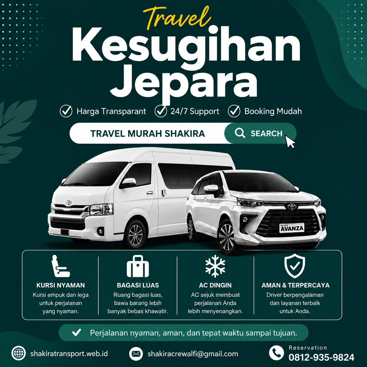 Travel Kesugihan Jepara Door to Door Shakira Transport