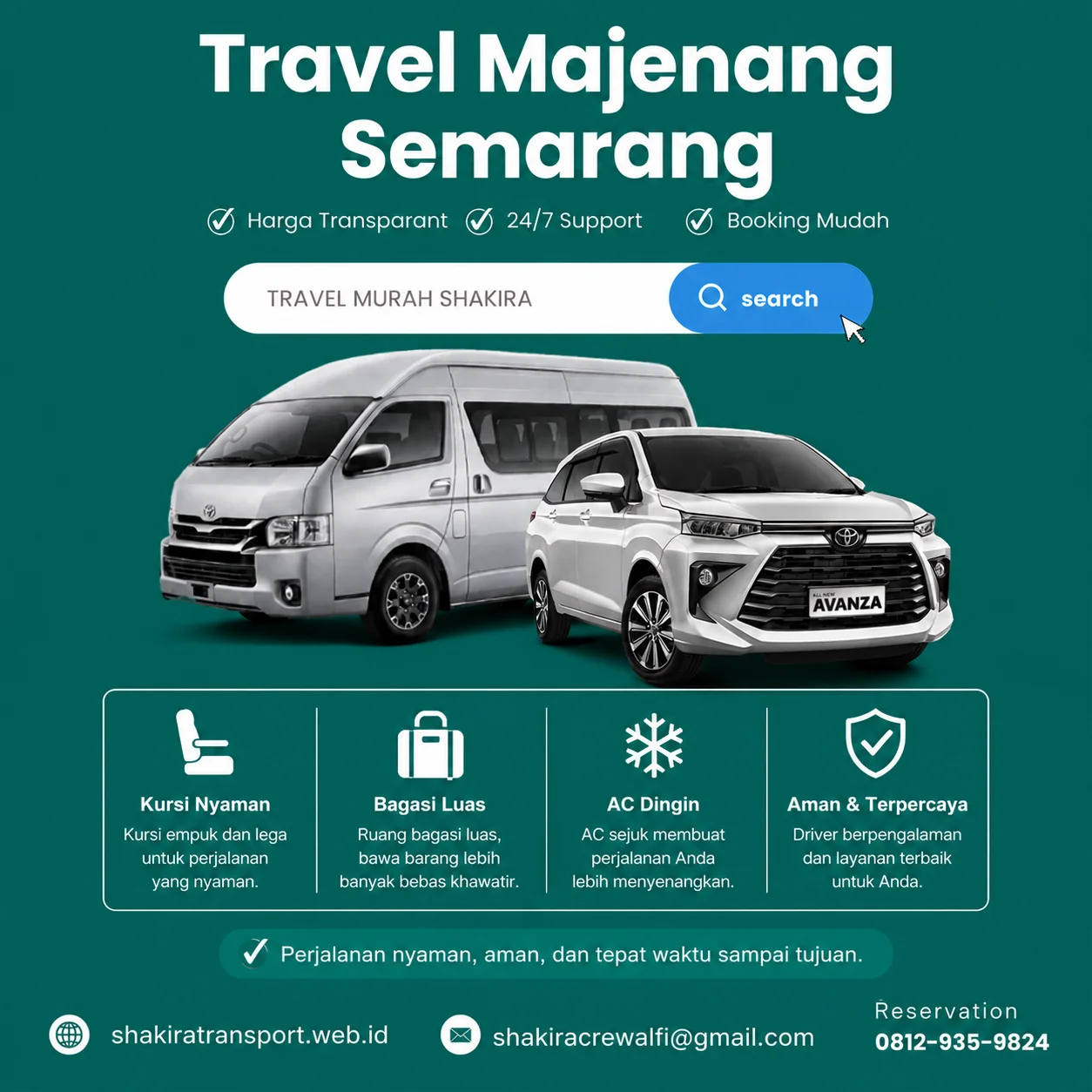 Travel Majenang Semarang Shakira Transport