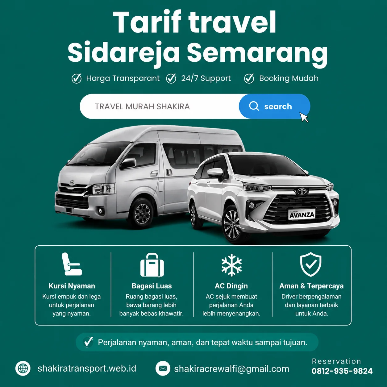 Travel Sidareja Semarang Shakira Transport